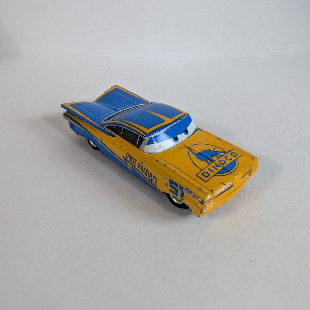 Disney Pixar Cars Mattel Ramone Dinoco 51 Diecast Car Blue Yellow